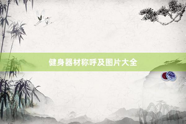 健身器材称呼及图片大全